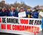 Mineri din Gorj protestează în fața Guvernului FOTO Mediafax 