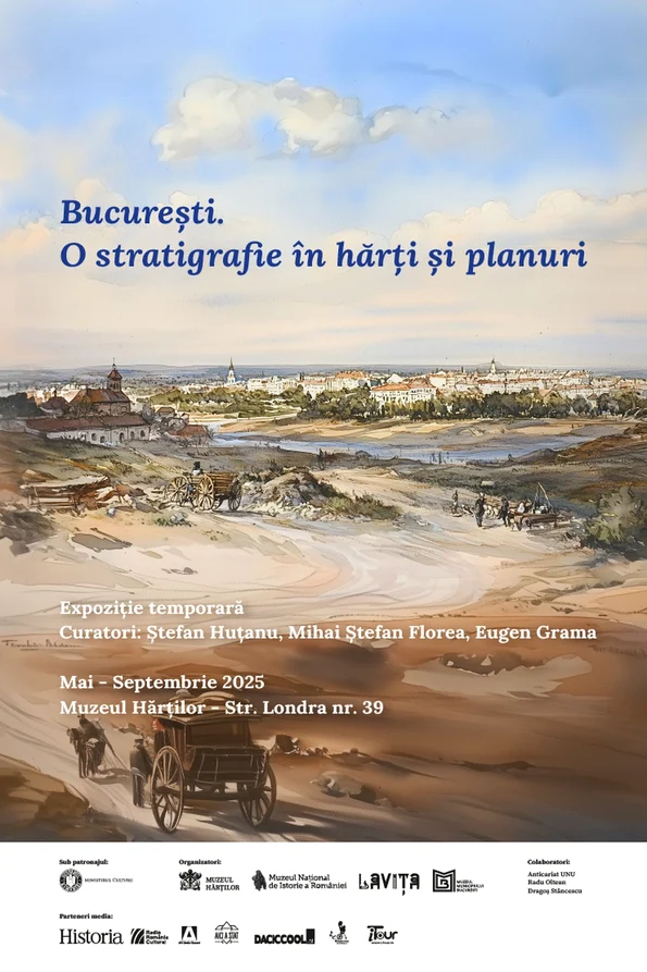 „București. O stratigrafie în hărți și planuri”, expoziție temporară Muzeul Hărților