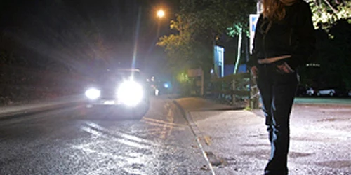 Prostituata a fost prinsă în flagrant.