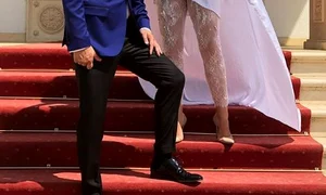 Mădălin Ionescu și Cristina Șișcanu și au reînnoit jurămintele de nuntă la biserica unde și au botezat și fetița jpeg