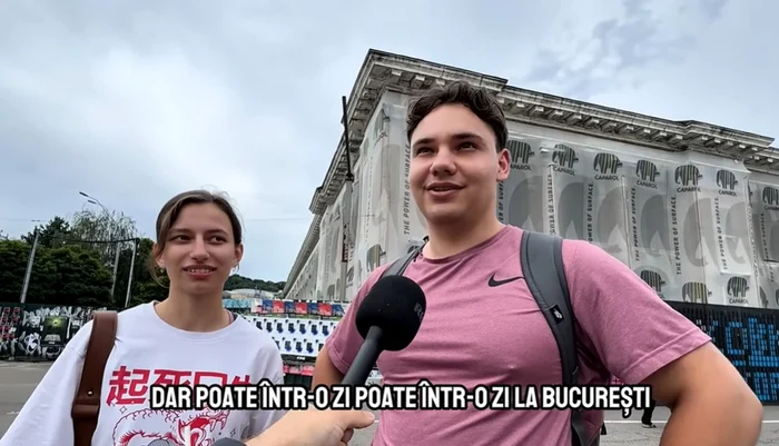 Tineri din Kiev / foto: captura video