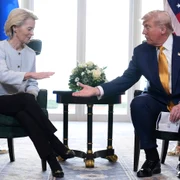Donald Trump și Ursula Von der Leyen au ajuns la un consens FOTO Profimedia