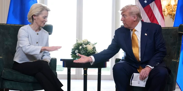 Donald Trump și Ursula Von der Leyen au ajuns la un consens FOTO Profimedia