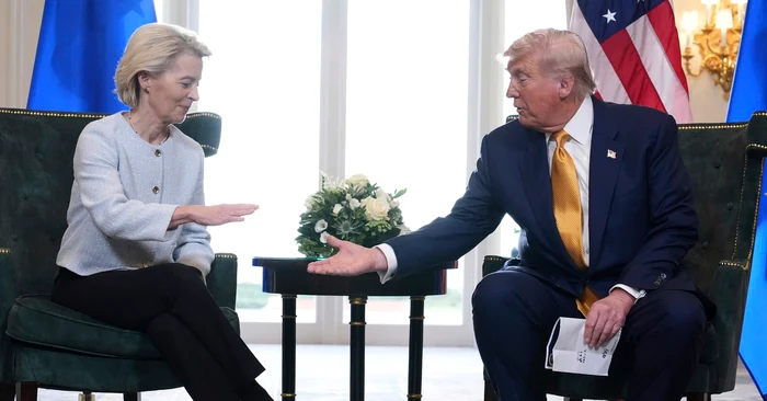 Von der Leyen și Trump au discutat despre noile măsuri împotriva Rusiei. FOTO arhivă Profimedia