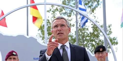 Jens Stoltenberg în Georgia FOTO AP