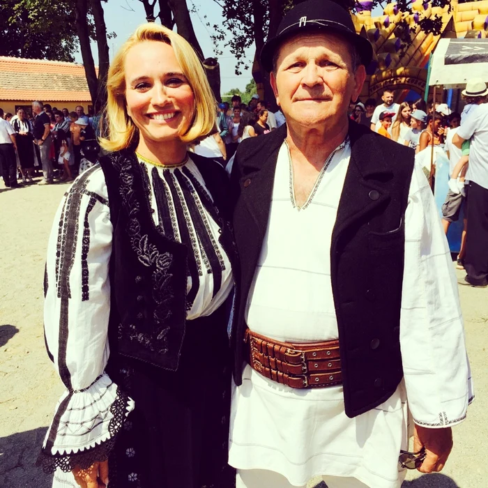 Andreea Esca, alături de tatăl ei FOTO Arhivă personală Andreea Esca