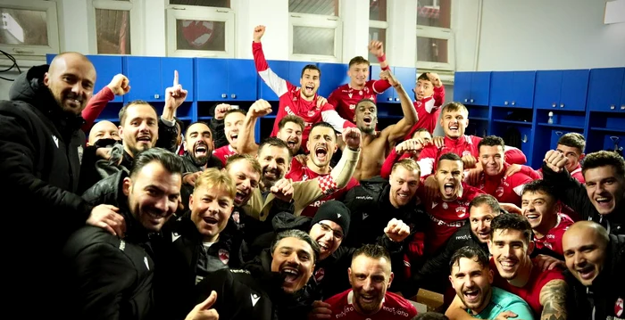 Liderul Dinamo, după un moment istoric. Foto Facebook