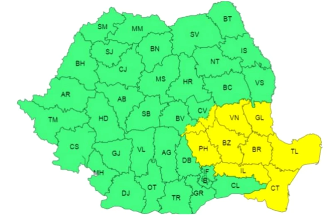 Stratul de zăpadă poate ajunge la 20 de centimetri / foto: ANM