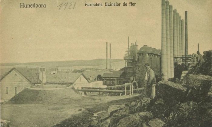 Hunedoara. Furnalele Uzinelor de Fier în perioada interbelică (© iMAGO Romaniae)