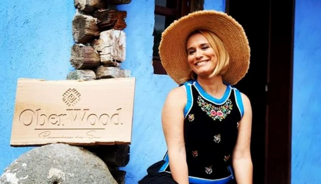 Andreea e mândră de OberWood, resortul ei din judeţul Sibiu. FOTO Ora de Sibiu