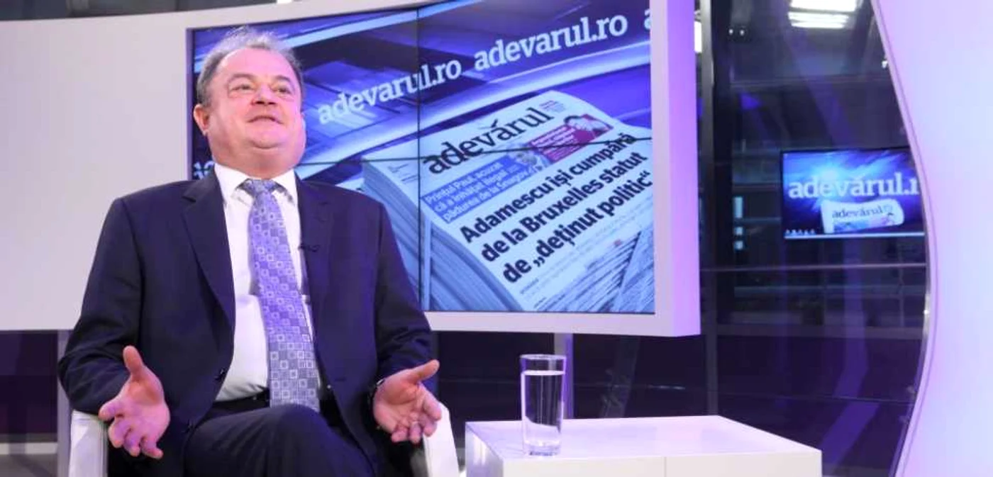 Vasile Blaga, în studioul Adevărul Live FOTO Florin Şuler