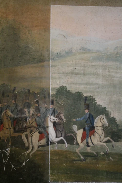 Picturi murale de la castelul din Olteni (foto: Consiliul Județean Covasna)