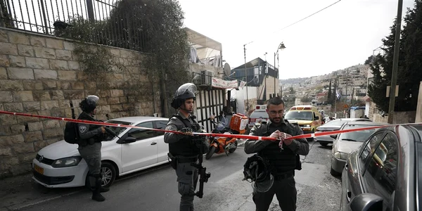 Politia Israeliana dupa un atac in Ierusalimul de Est FOTO EPA EFE jpg