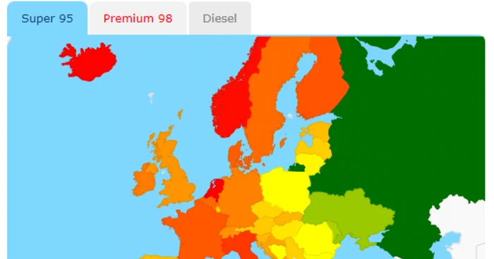 harta pret carburanti