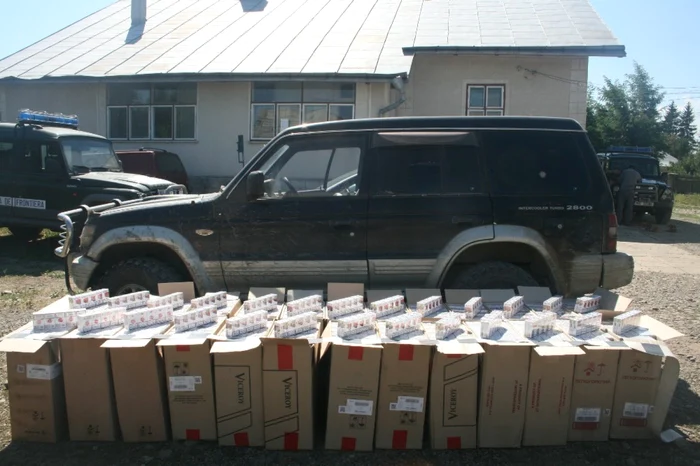 Aproximativ 19.000 de pachete cu ţigări de contrabandă au fost confiscate Foto: Adevărul