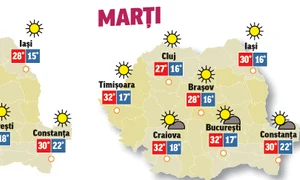 În următoarele două zile vremea va fi schimbătoare, norii vor acoperi o parte din cerul țării, dar șansele de ploaie vor fi reduse jpeg