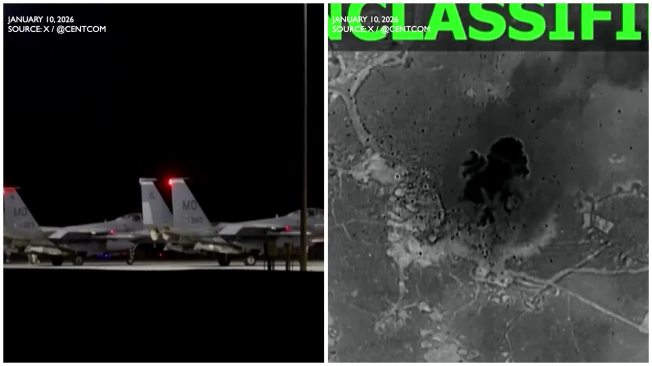 Loviturile au vizat combaterea terorismului. FOTO: captură video X/@Centcom