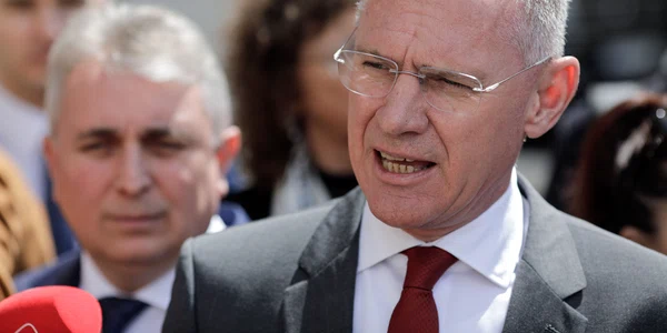 Ministrul de Interne al Austriei, Gerhard Karner, se întâlnește cu Lucian Bode, ministrul de Interne, în București. FOTO Inquam Photos / George Călin