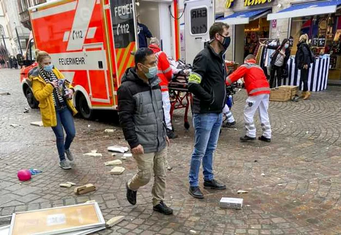 Atac cu masina in Trier Germania FOTO AFP / Sebastian Schmitz