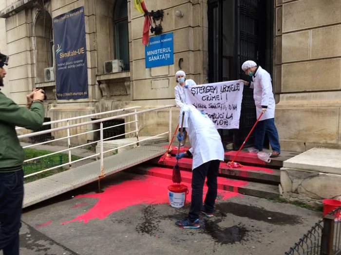 Protest la Ministerul Sănătății