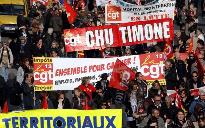 Peste cinci milioane de sindicalişti au participat la proteste. FOTO Reuters