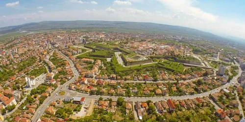 Imagine aeriană a oraşului Alba Iulia/Sursa foto