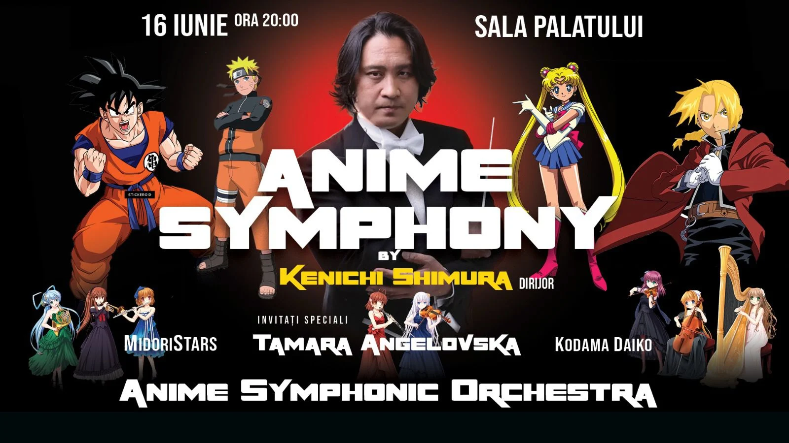 Naruto, Dragon Ball și Attack on Titan ajung la Sala Palatului într-un spectacol simfonic spectaculos
