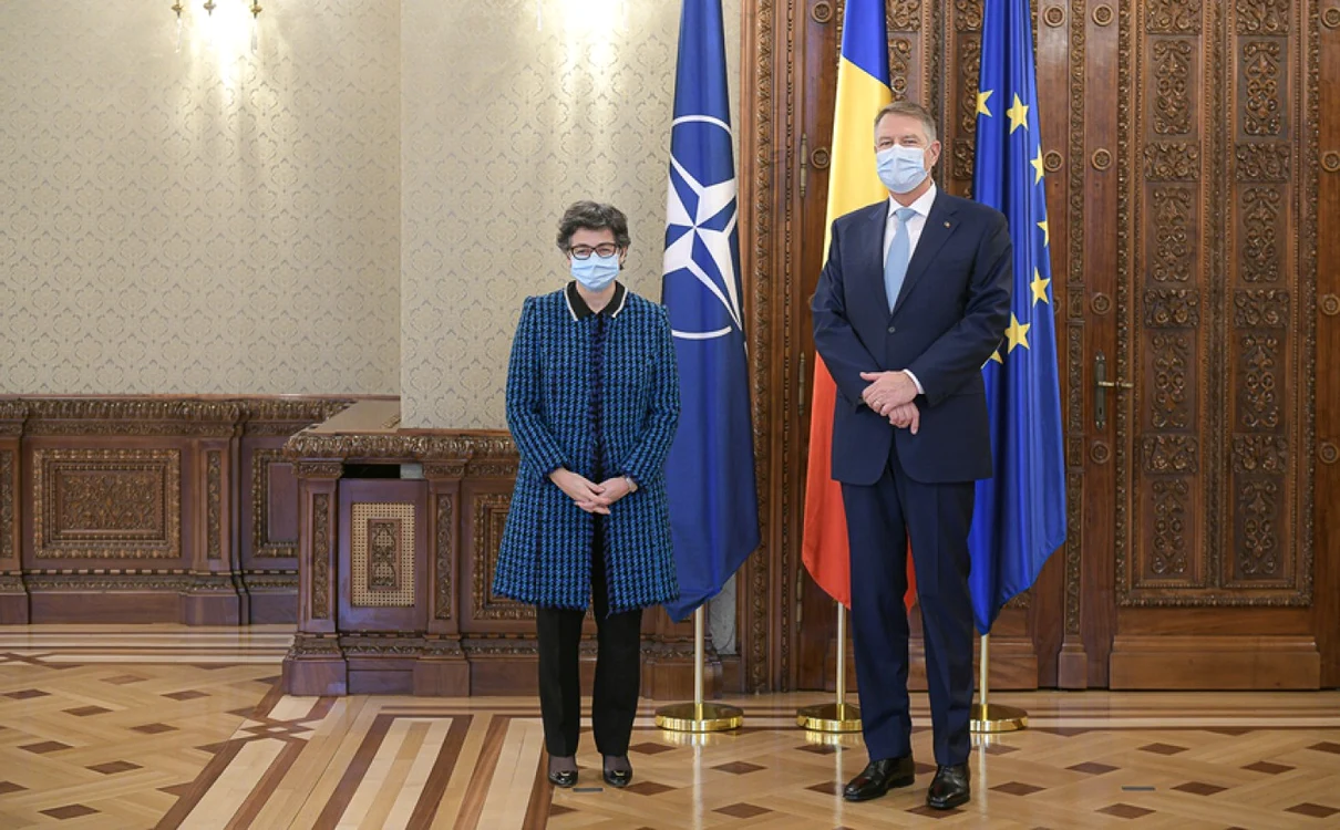 klaus iohannis si ministrul de externe al spaniei Arancha González Laya foto presidency.ro