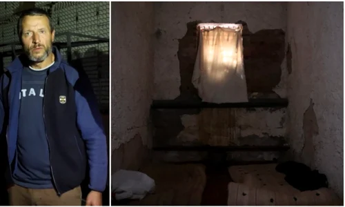 Prizonier în camerele de tortură de la Izium FOTO captură video Bild