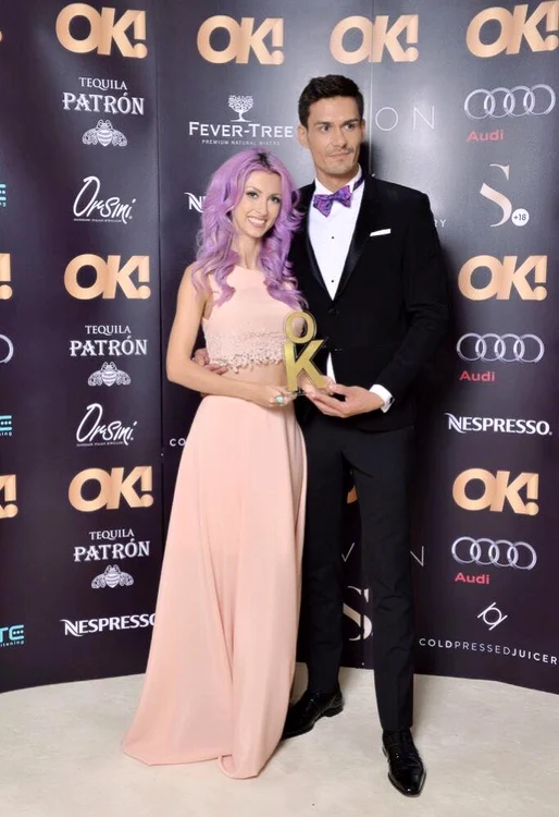 Andreea și George au fost premiați pentru cel mai stylish cuplu la gala revistei Ok!