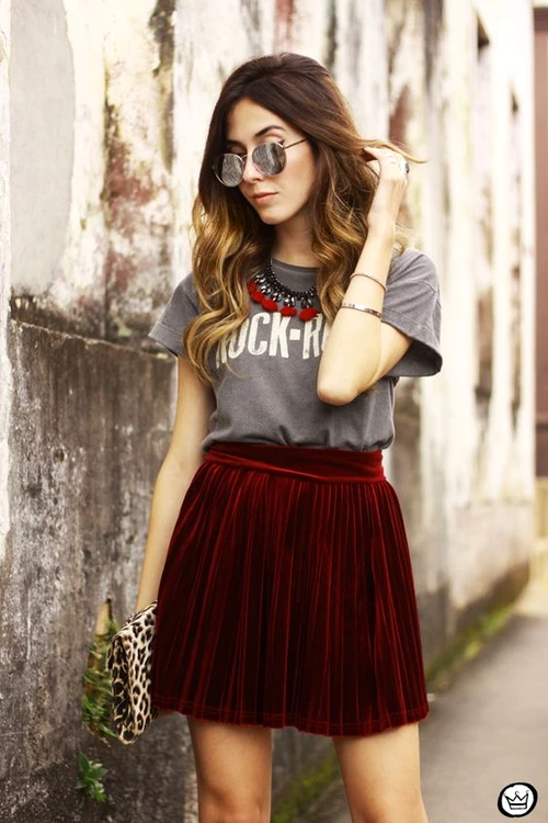 velvet pleated skirt outfit jpg jpeg