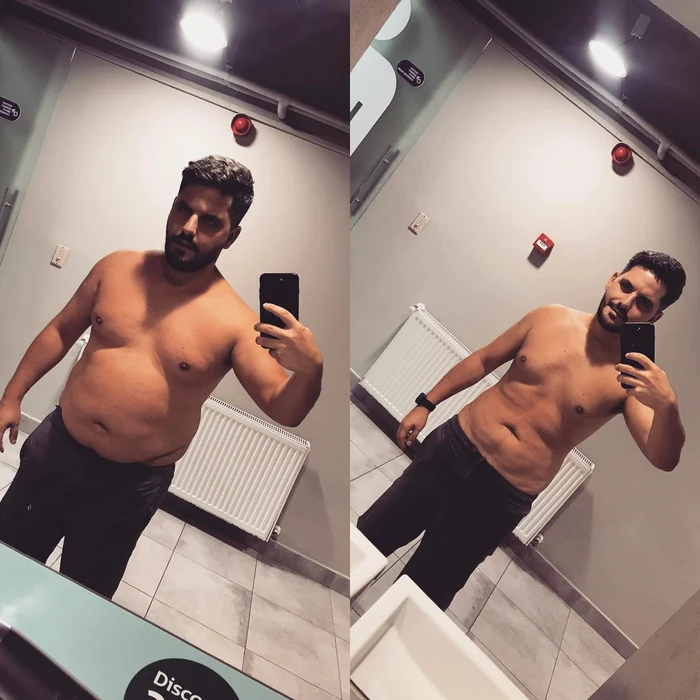 Răzvan Antonescu, înainte și după! Cu 22 kg în minus