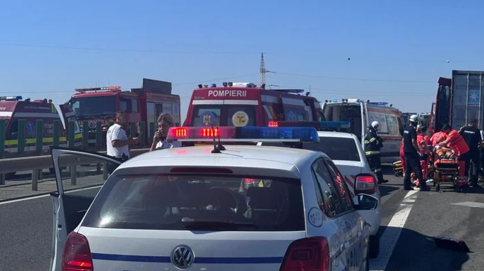 Accident în lanț pe autostrada FOTO: Arhivă