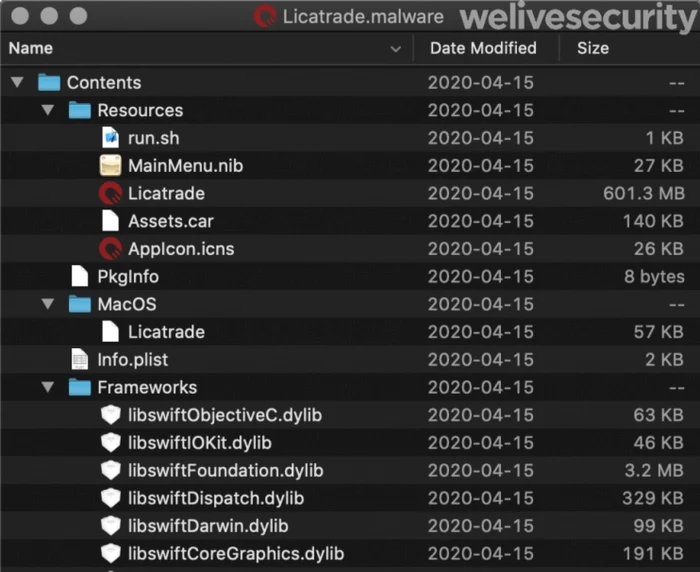 Licatrade malware instalat pe Mac