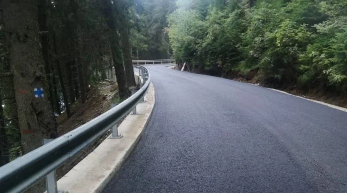 DJ 714 Bolboci - Contur Lac Bolboci - Cheile Tătarului. FOTO CJ Dâmbovița
