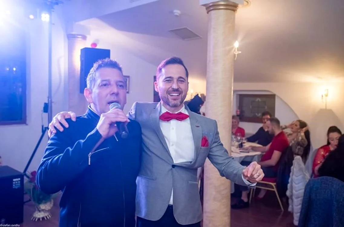 Dinu Maxer și Costin Mărculescu se distrau împreunp la petrecerifoto: arhivă personală