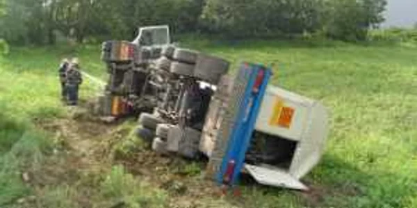 Tirul circula cu viteză neadaptată condiţiilor de trafic-imagine arhivă
