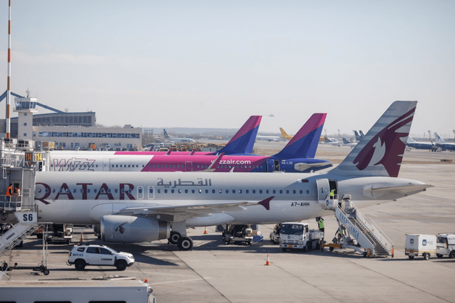 Pe Aeroportul H. Coandă, mai multe zboruri au fost anulate. Foto Inquam/George Călin