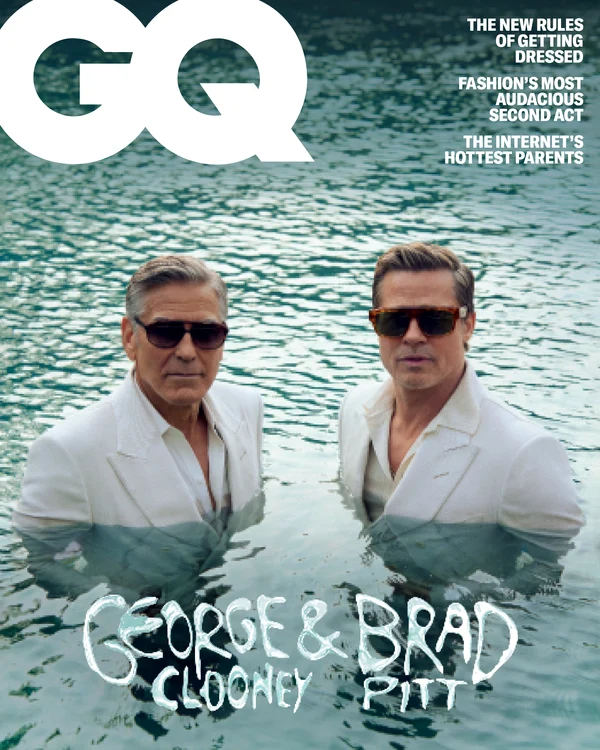 Brad Pitt și George Clooney în GQ, Profimedia (3) jpg