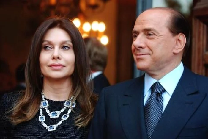 Fostul premier italian Silvio Berlusconi şi fosta sa soţie, Veronica Lario