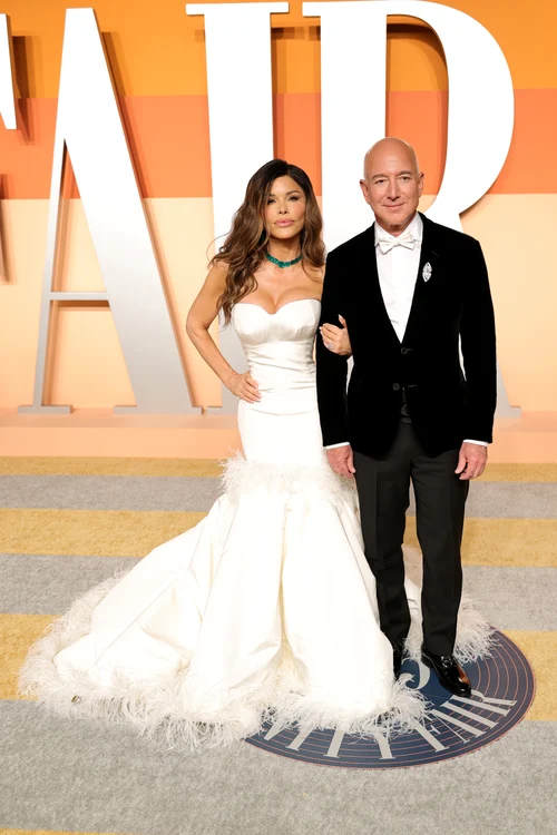 Lauren Sánchez și Jeff Bezos la petrecerea Oscarurilor  Vanity Fair, GettyImages (2) jpg