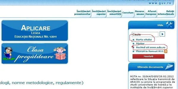 Ministerul Educaţiei crede că "sit" e acelaşi lucru cu "site".