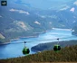 Panorama asupra Lacului Vidra de pe pârtiile Domeniului Schiabil Transalpina - Vâlcea Foto Staţiunea Voineasa