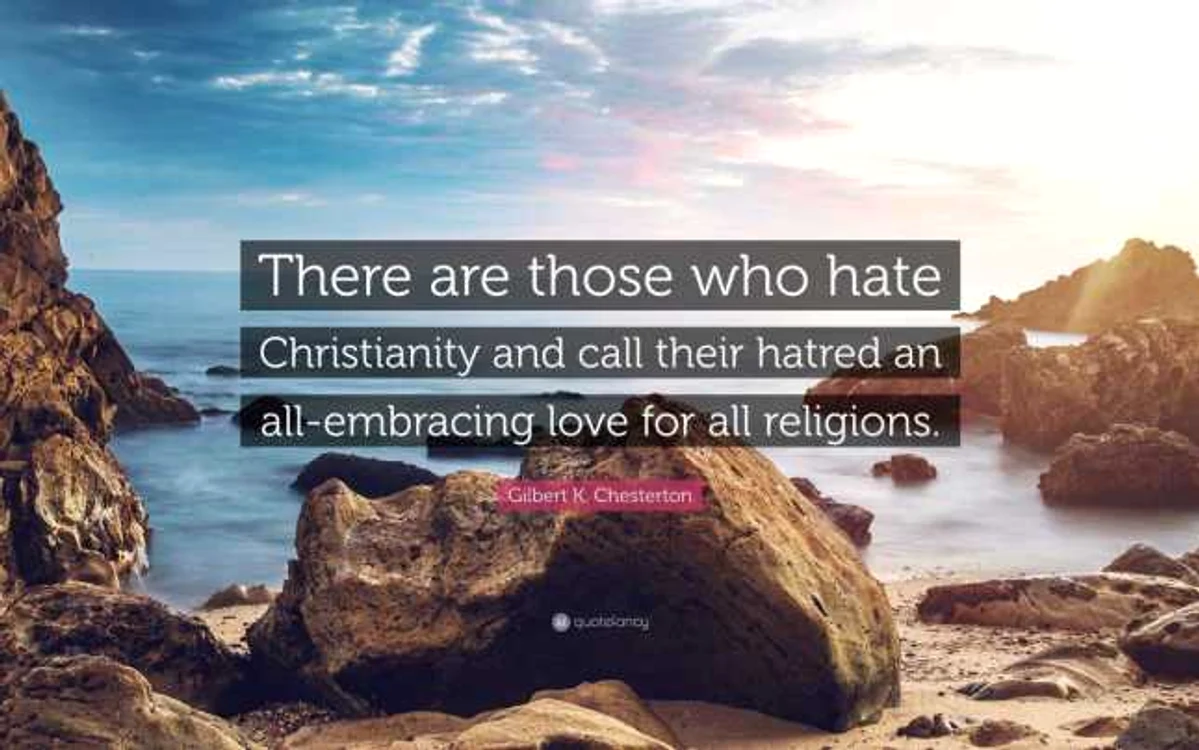 Chesterton there are those
