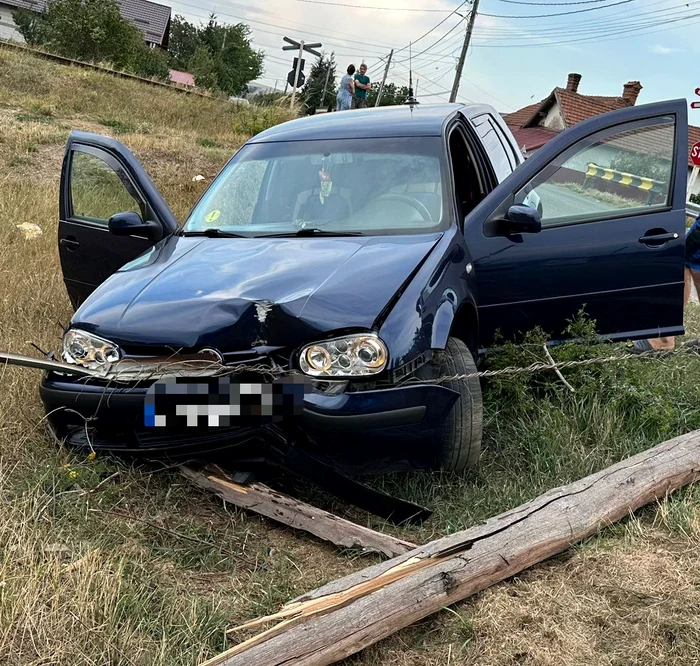 Accidentul nu a avut urmări grave FOTO Poliția Neamț