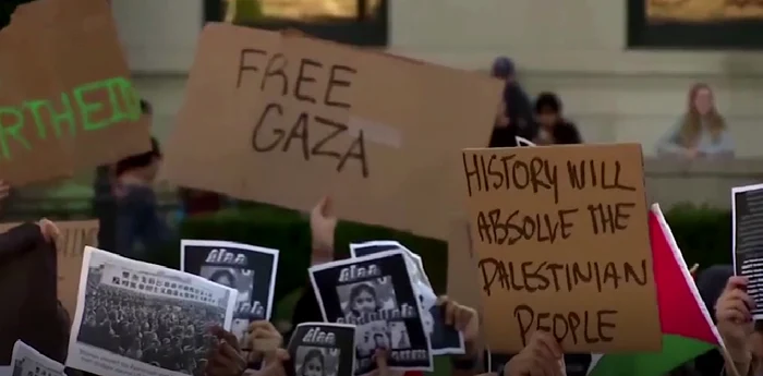 Două tabere au luat poziție în legătură cu războiul dintre Hamas și Israel FOTO Captură via BBC