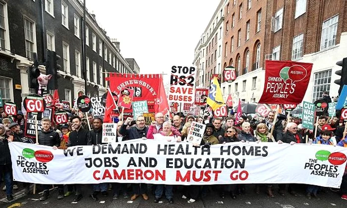 Londra a fost paralizată de proteste