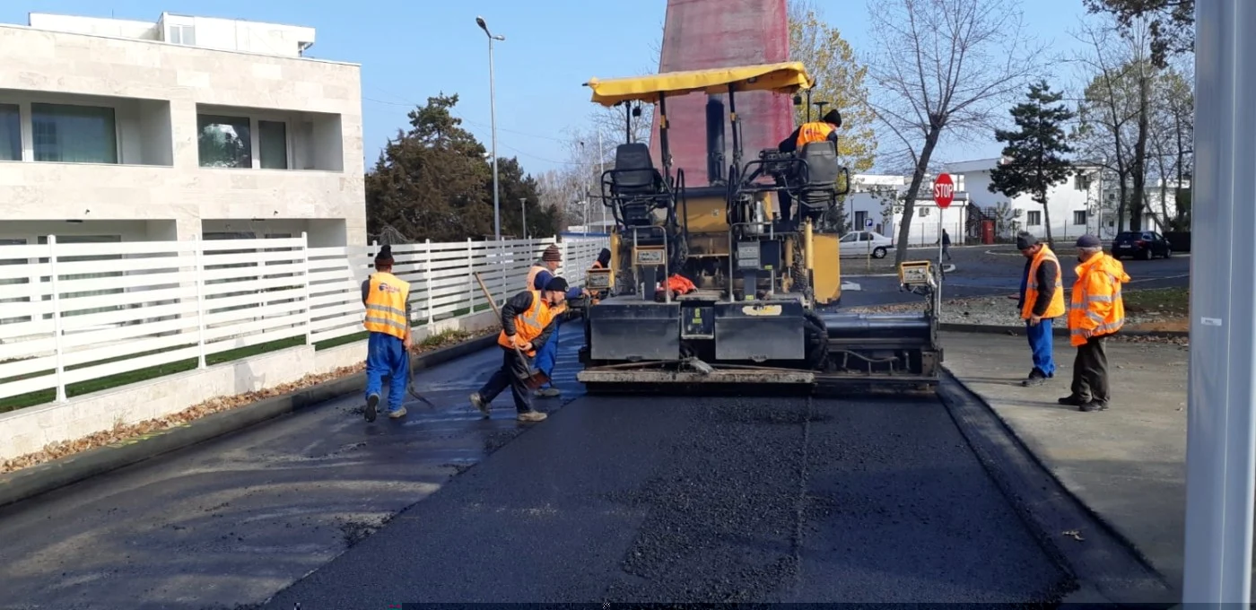 Lucrări in statiunea Saturn foto primaria Mangalia