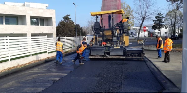 Lucrări in statiunea Saturn foto primaria Mangalia