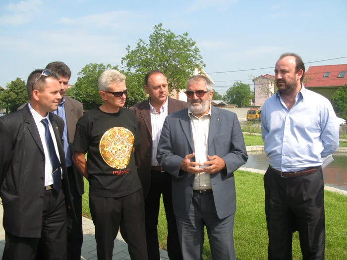 Primarul Gheorghe Ciuhandu la inaugurarea Parcului Uzinei